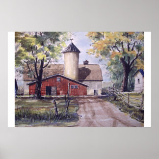 Barn at the end of the Driveway- poster