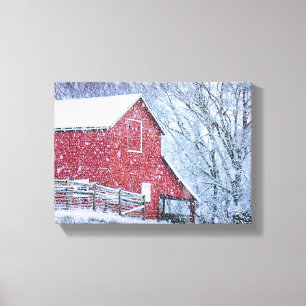Barn Bluster (12.47" x 9" x ..75") Canvas Print