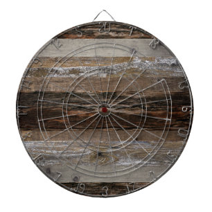 Barn Board Rustic Wood Dartboard
