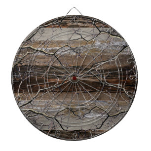 Barn Board Rustic Wood Tree Branches Dartboard