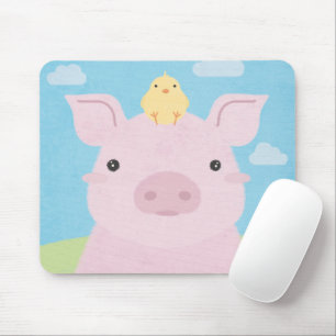 Barn Buddies - Piglet & Chick Mouse Pad