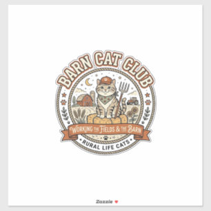 Barn Cat Club Cat Farmer Farm Animal Mashup Cat Vi
