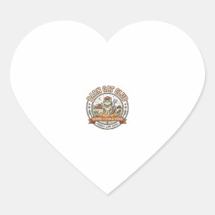 Barn Cat Club Cat Farmer Farm Animal Mashup Cat Vi Heart Sticker