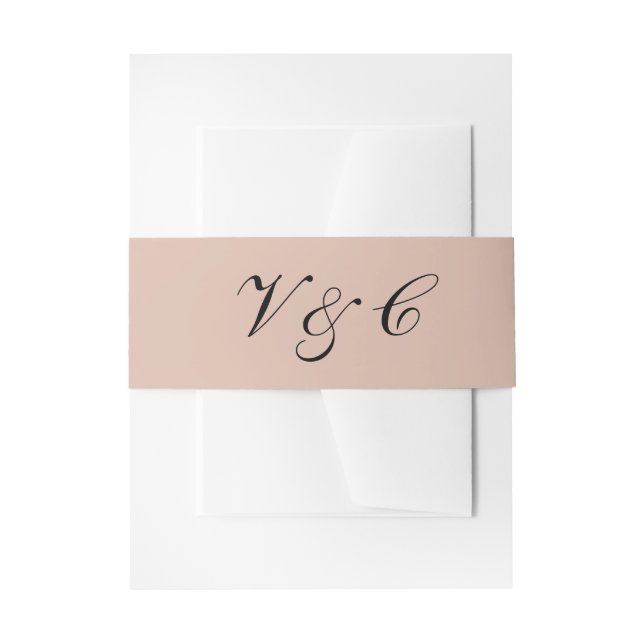 Barn Couple Wedding Invitation Belly Band (Front Example)