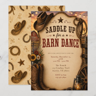 Barn Dance Party Invitation