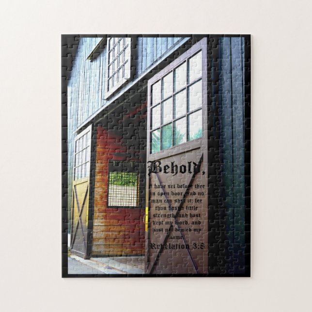 Barn Door Perspective, Revelation 3:8 Jigsaw Puzzle (Vertical)
