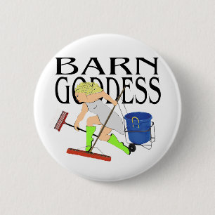 Barn Goddess 2 Inch Round Button