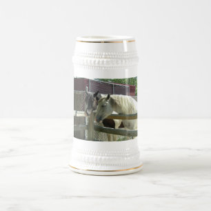 Barn Horses Beer Stein