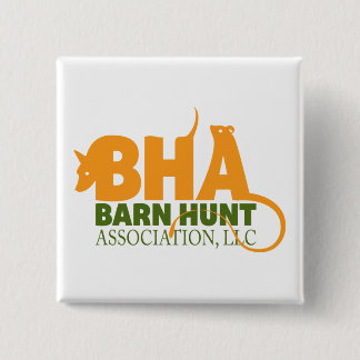 Barn Hunt Association LLC Logo Gear 2 Inch Square Button