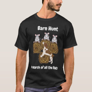 Barn Hunt  in search of rats with Brittany Spaniel T-Shirt