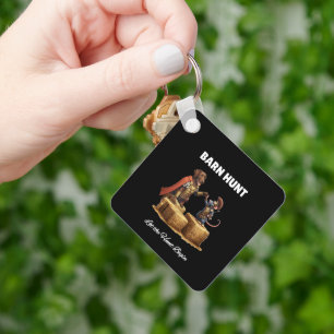 Barn Hunt Lover cute warrior Rat and brown labrado Keychain