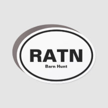 Barn Hunt Titre Magnet de voiture - Novice