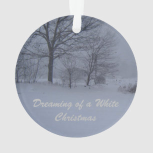Barn in a Maine Blizzard Ornament