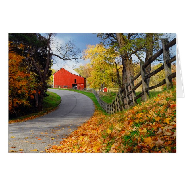 Barn in Fall (Front Horizontal)
