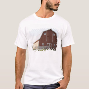 Barn in rural landscape T-Shirt