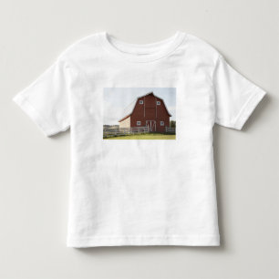 Barn in rural landscape toddler t-shirt