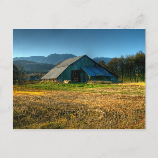 Barn in Sequim Washington Postcard (Front)