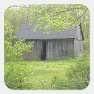 Barn In Spring Sticker