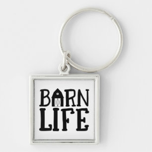 Barn Life   Farmer Cow Chicken Horse Cute Farm Keychain