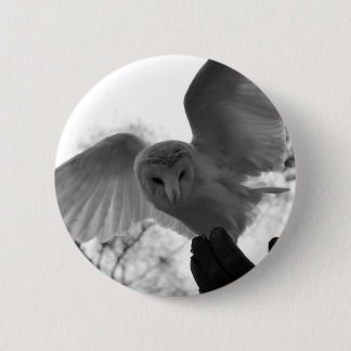 Barn Owl 2 Inch Round Button