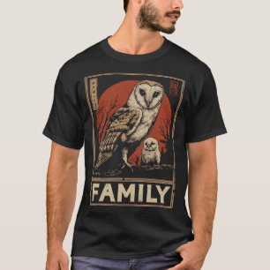 Barn Owl and Owlet – Wise and Gentle Family Moment T-Shirt