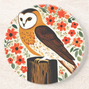 Barn Owl Coaster