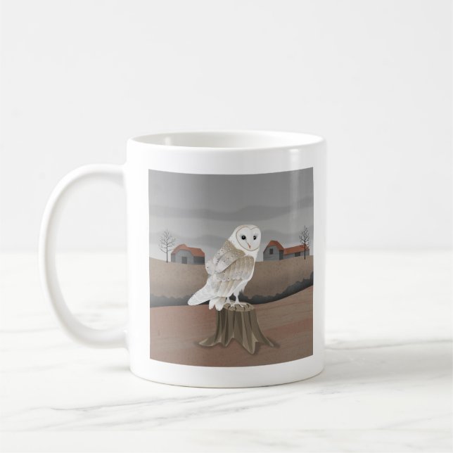 Barn Owl Coffee Mug (Left)