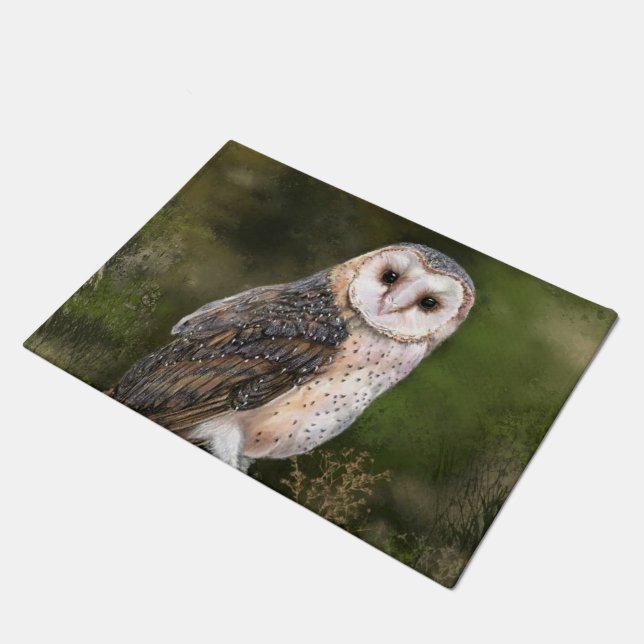 Barn Owl Doormat (Angled)