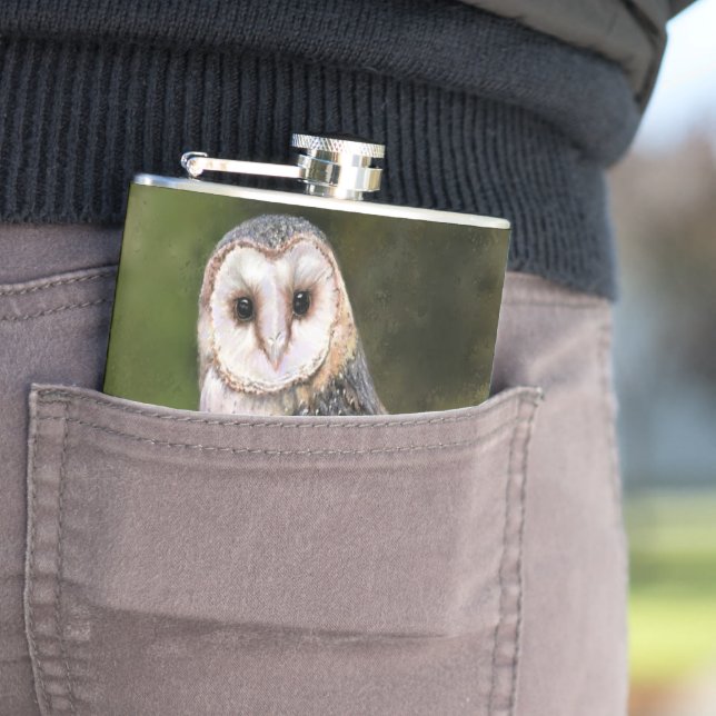 Barn Owl Flask (In Situ)