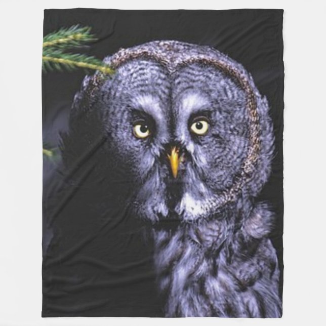 BARN OWL FLEECE BLANKET (Front)