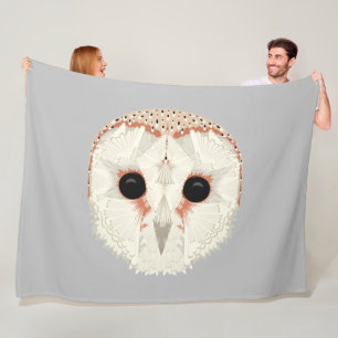 Barn Owl Fleece Blanket