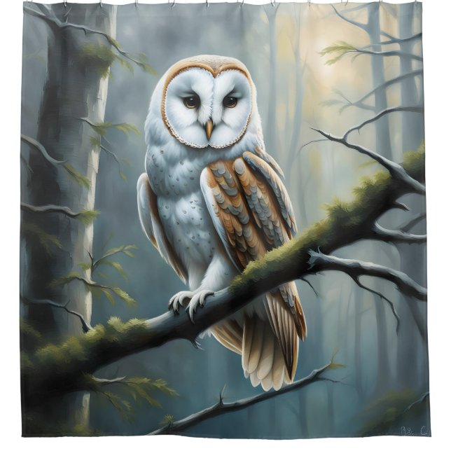 Barn Owl in the Forest (Front)