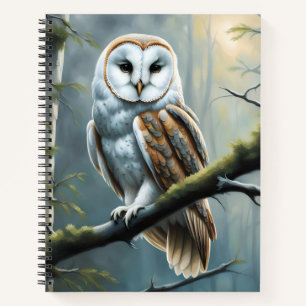 Barn Owl in the Forest Notebook