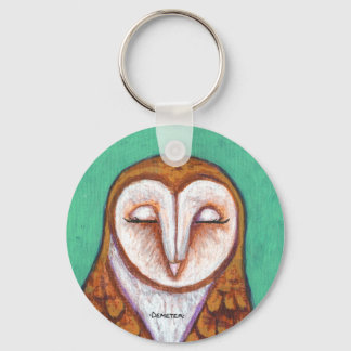 Barn Owl Keychain