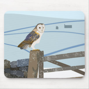 Barn owl Mouse mat
