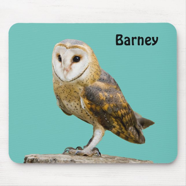 Barn Owl Mouse Pad (Front)