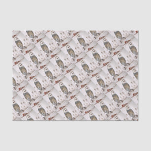 Barn Owl on the hunt Tissue Paper