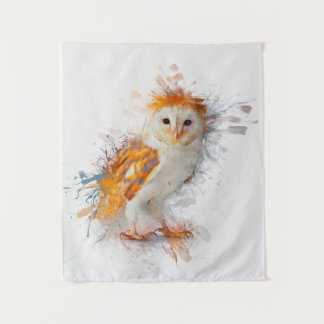 Barn Owl Painting Tapestry