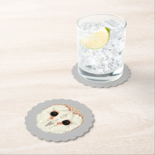 Barn Owl Paper Coaster