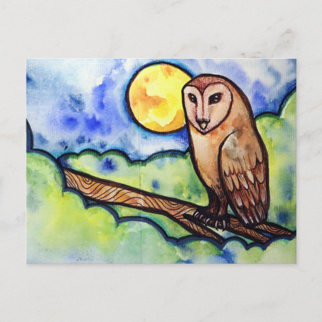 Barn Owl Postcard (Front)
