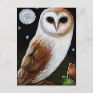 BARN OWL Postcard