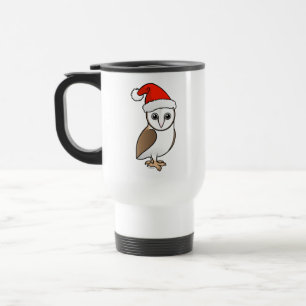 Barn Owl Santa Travel Mug
