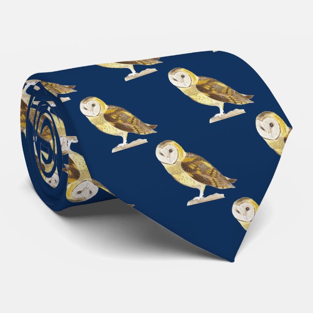 Barn Owl Tie (Rolled)