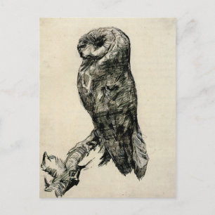 Barn Owl Viewed from the Side by Vincent van Gogh Postcard