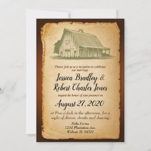 Barn Party Faire-part de mariage russe