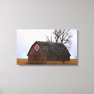 Barn Quilt Canvas Print