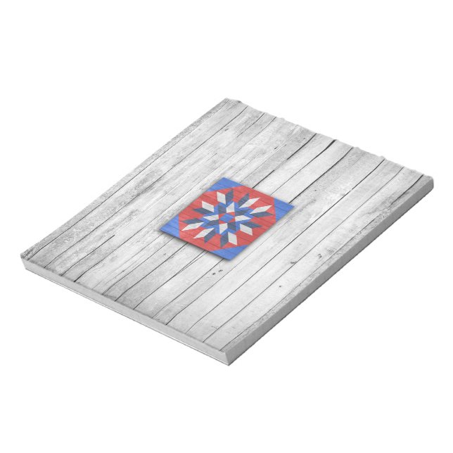 Barn Quilt Star 2 Notepad (Rotated)
