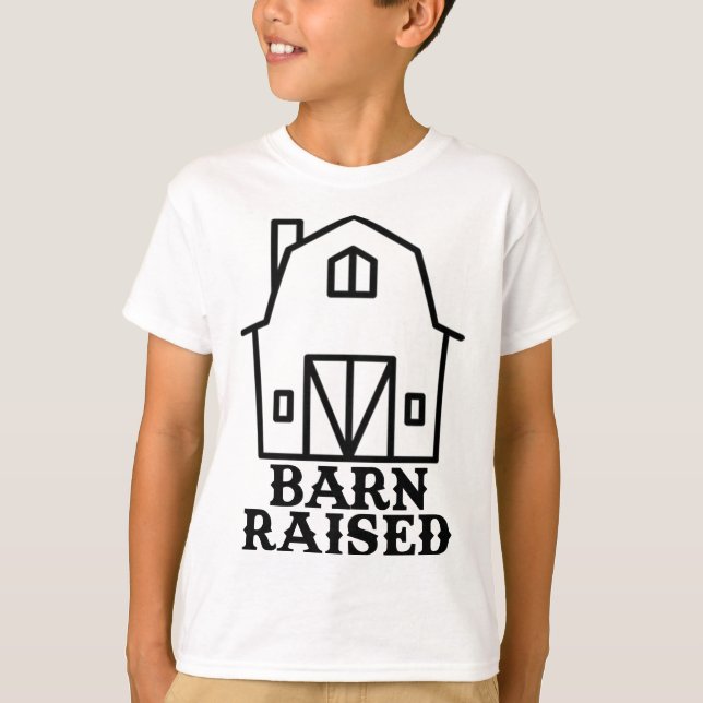 Barn Raised Shirts For Farm Kids (Front)