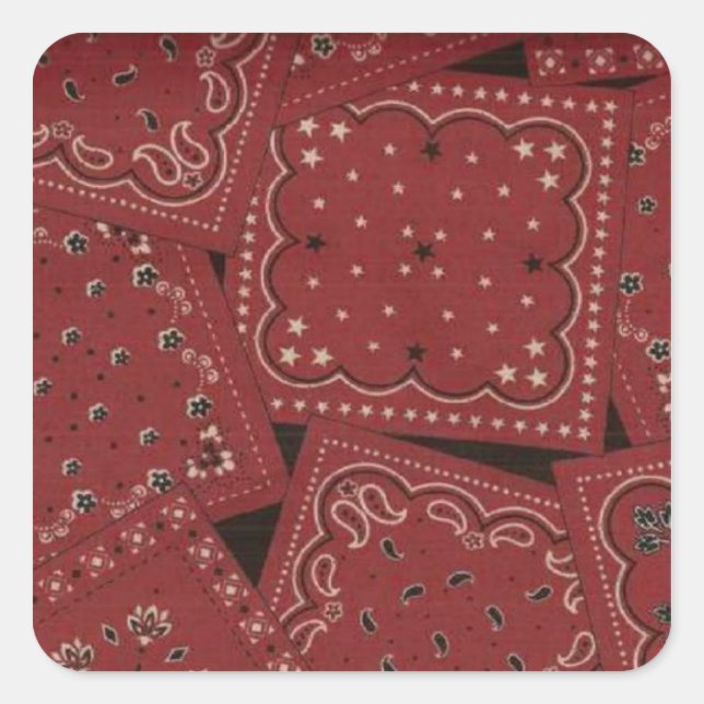 Barn Red Bandana Stickers (Front)