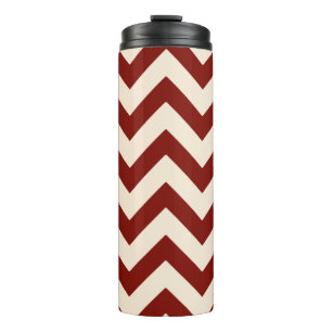 Barn Red Chevron Thermal Tumbler